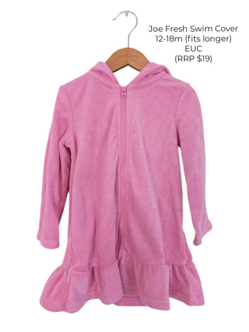 Joe Fresh Terry Cloth Swim Cover 12-18m Girls Clothing Small Shop